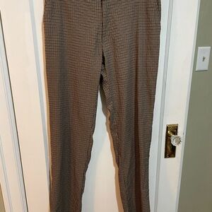 Tommy Hilfiger Brown Houndstooth Pants 34W X 34L